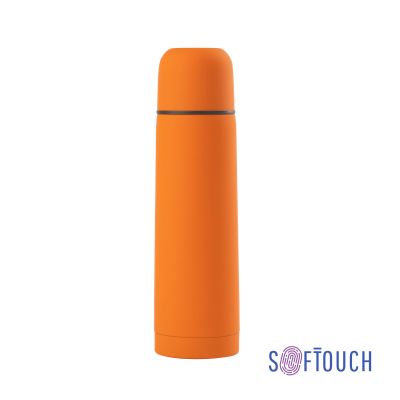 Термос Крит 500 мл, покрытие soft touch, оранжевый-0