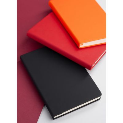 Ежедневник недатированный Милан, А5, покрытие soft touch, черный-1