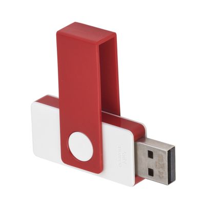 Флеш-карта TWISTA, 8 Гб, белый с красным-0