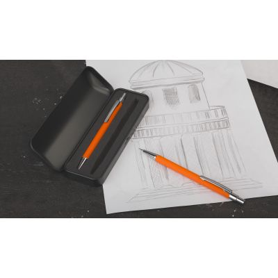 Карандаш механический Ray, покрытие soft touch, оранжевый-1