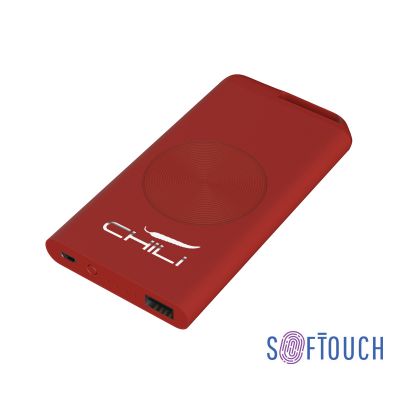 Беспроводное зарядное устройство Theta Wireless, 4000 mAh, красный-0