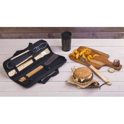 Набор для барбекю Смак, черный-4