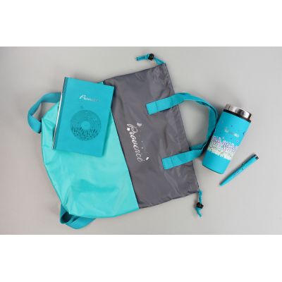 Сумка-рюкзак Carry, серый с бирюзовым, серый с бирюзовым-6