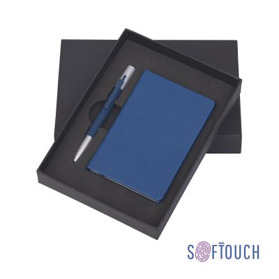 Подарочный набор Сицилия, покрытие soft touch, синий-0