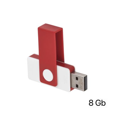 Флеш-карта TWISTA, 8 Гб, белый с красным-1