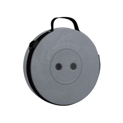 Телескопический стул Tourist, серый с черным-0