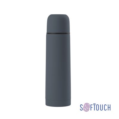Термос Крит 500 мл, покрытие soft touch, серый-0
