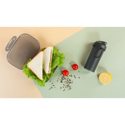 Набор Eat&Drink box: бутылка, ланч-бокс, черный-1