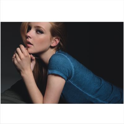 Футболка женская  DNM Plug In/women, джинсовый-0