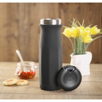 Термостакан Аризона 630 мл, покрытие soft touch, черный-4