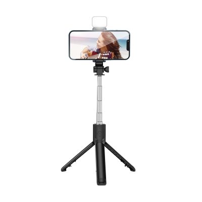 Селфи-палка-штатив Periscope с лампой и пультом дистанционного управления, черный-4