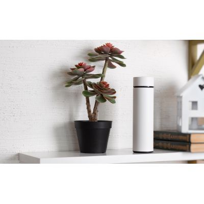 Термос Бостон 500 мл с индикацией температуры, пудра, белый-1