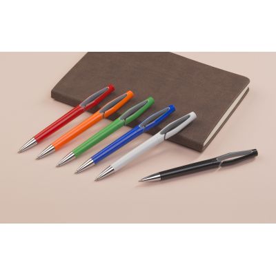 Ручка шариковая Jack, оранжевый/серебро, оранжевый-3