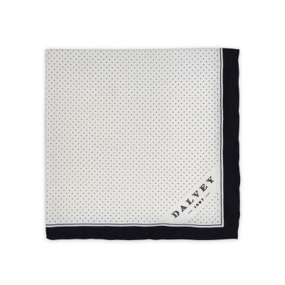 Набор (кредитница с зажимом для денег, платок), черный с белым-2