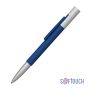 Ручка шариковая Clas, покрытие soft touch, темно-синий
