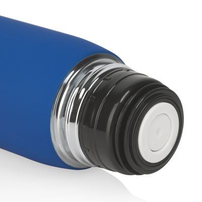 Термос Урал 600 мл, покрытие soft touch, синий-2