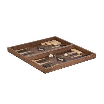 Набор игр 3 в 1 (шахматы, нарды, шашки), коричневый-0