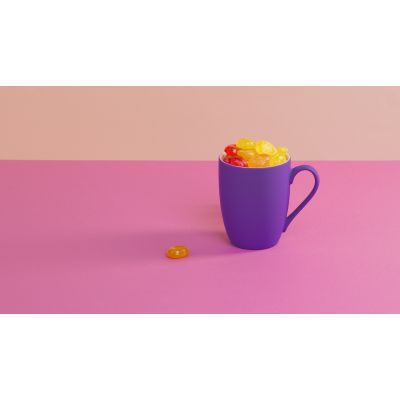 Кружка Trend, покрытие soft touch, фиолетовый-1
