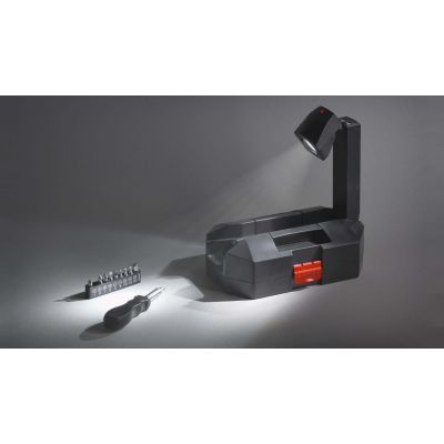 Набор инструментов Профи с фонариком, черный-1