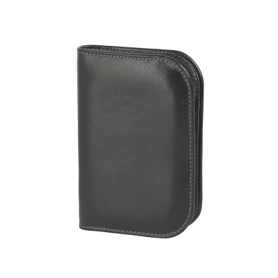 Чехол для хранения часов дорожный, для 4 часов, кожаный, черный-0