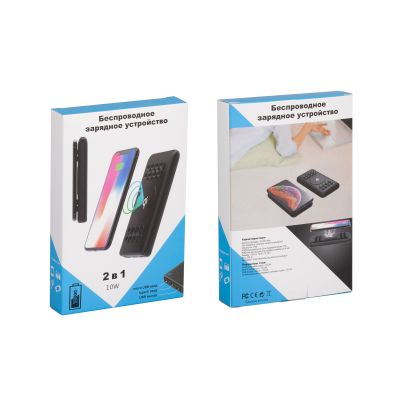 Беспроводное зарядное устройство Ten SOFTTOUCH, 10000 mAh, черный-4