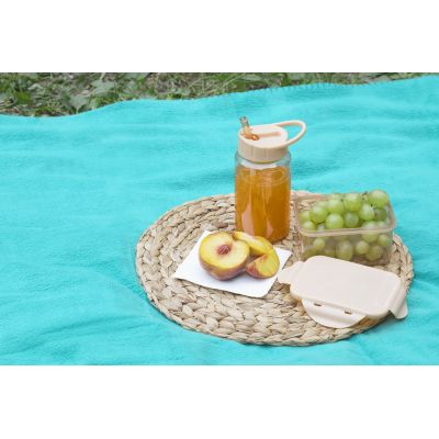 Набор ланч-бокс и бутылка 450 мл, молочный-1