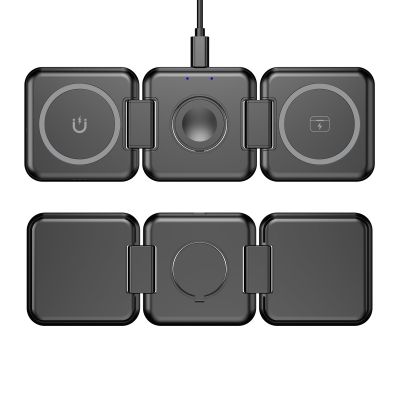 Складная беспроводная (15W) зарядная станция Flip с MagSafe, черный-6