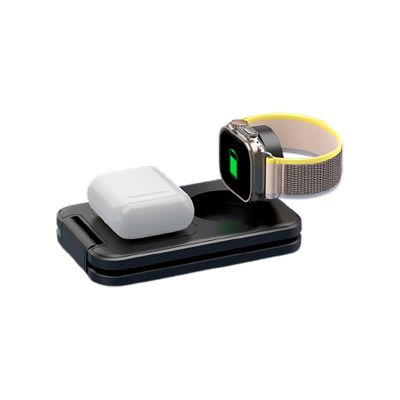 Складная беспроводная (15W) зарядная станция Slap с MagSafe, черный-4