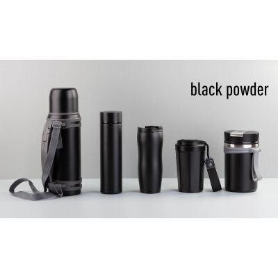 Термос Бостон 500 мл с индикацией температуры, пудра, черный-8