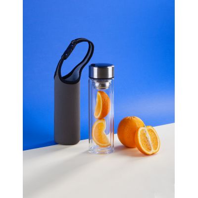 Заварочный термос Остин 320 мл в чехле, серый-4