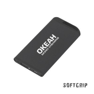 Зарядное устройство Theta SOFTGRIP с фонариком, 4000 mAh, черный, черный-0