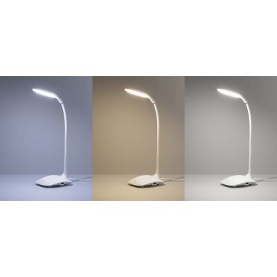 Лампа с беспроводным зарядным устройством Spotlight, белый-2