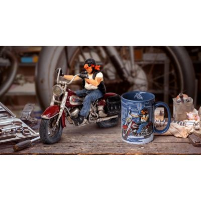 Кружка Байкер, синий-2