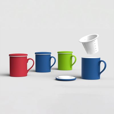 Кружка Jungle, покрытие soft touch, зеленое яблоко-1