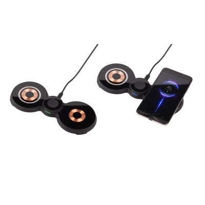 Беспроводная (15W) зарядная станция Cheb с прозрачным корпусом и MagSafe, черный-1