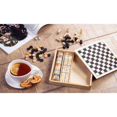 Набор игр Joy 4в1, натуральный-0