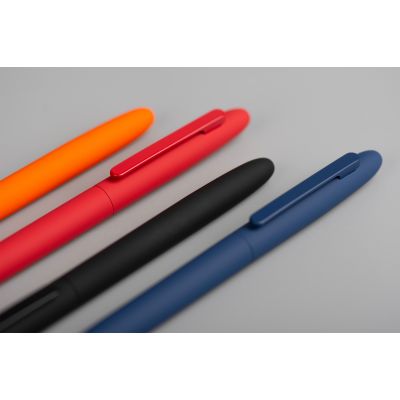 Ручка шариковая Vega, покрытие soft touch, темно-синий-8