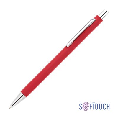 Ручка шариковая Trade, покрытие soft touch, красный-0
