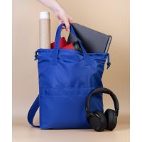 Сумка-рюкзак Carry, серый с бирюзовым, синий