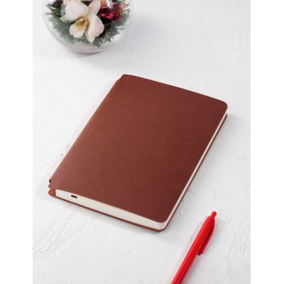 Ежедневник недатированный Альба, формат А5, гибкая обложка, коричневый-7