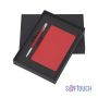 Подарочный набор Сицилия, покрытие soft touch, красный