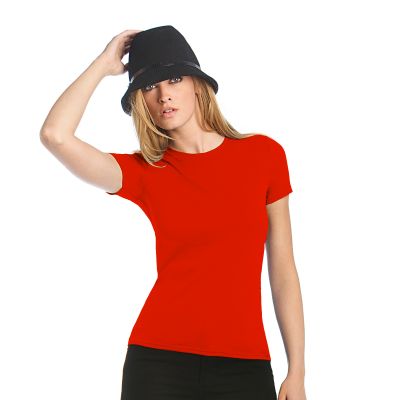 Футболка женская  Women-only, красный-1