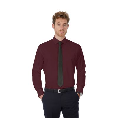 Рубашка мужская с длинным рукавом Black Tie LSL/men, бордовый-0