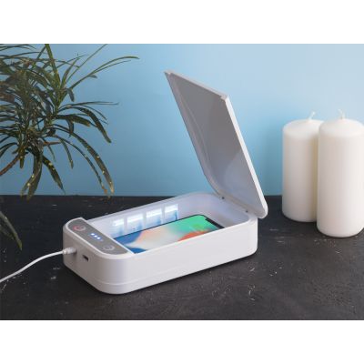 УФ-стерилизатор с беспроводным зарядным устройством, белый-5