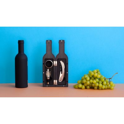 Набор винный Виват в футляре, черный-1