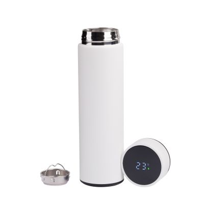 Термос Бостон 500 мл с индикацией температуры, пудра, белый-2
