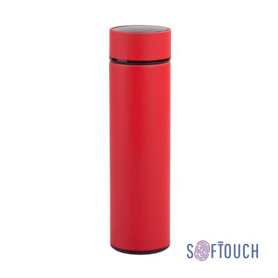 Термос Бостон с индикацией температуры, soft touch, 0,5л., красный-0