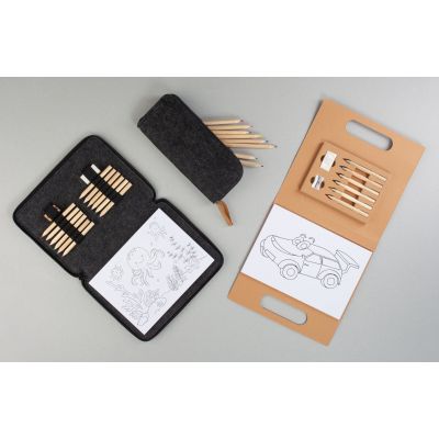 Набор для рисования Эскиз, черный с серым-5