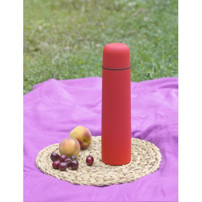 Термос Родос, покрытие soft touch, 1 л., красный-2