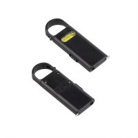 Фонарик Spark с рулеткой и карабином, черный